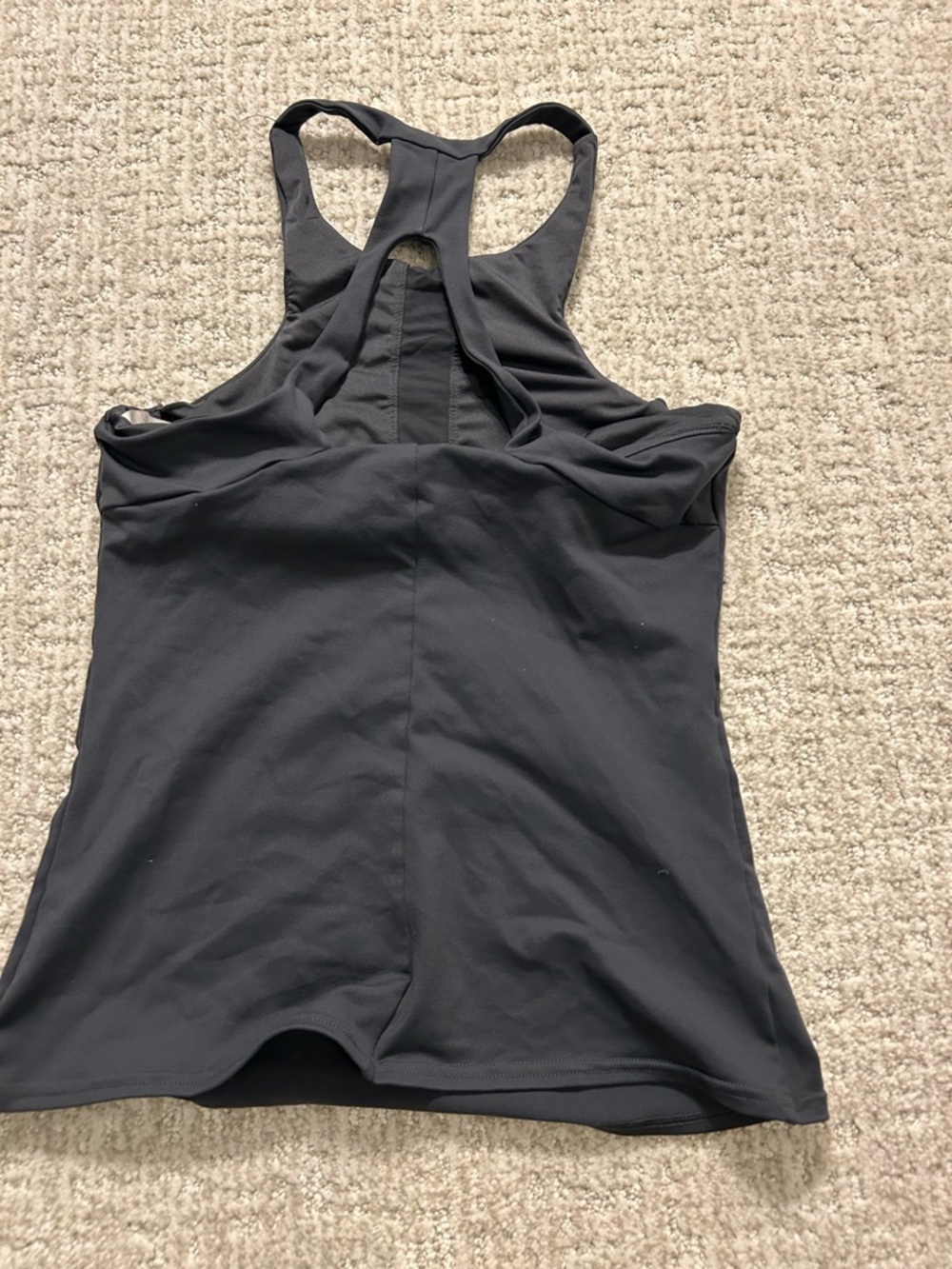 Alo Grey Racerback Tank Top - Picture 2 of 3